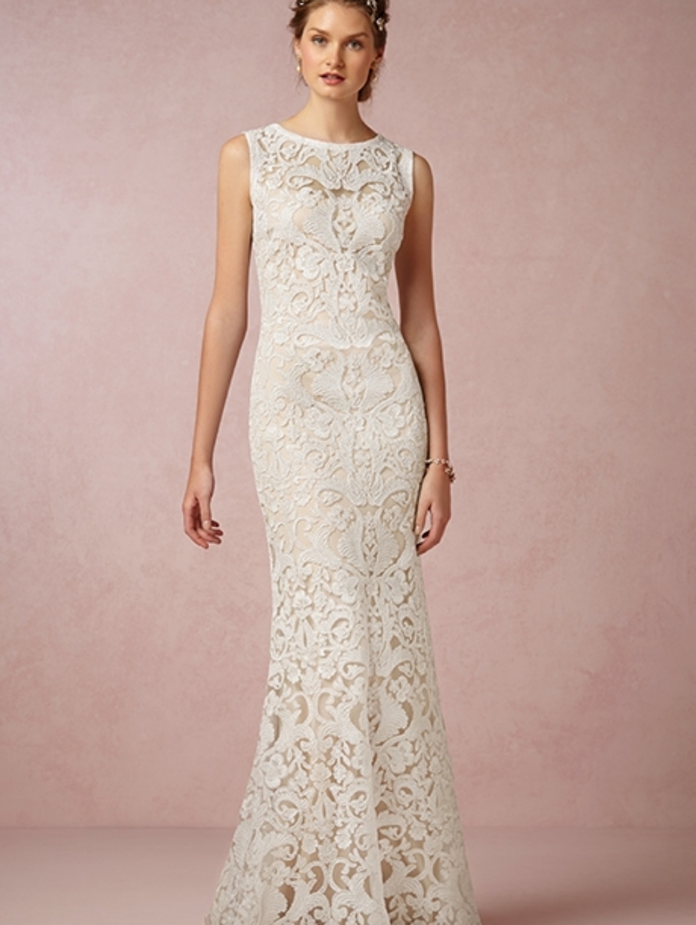 Wedding Gown - Tadashi Shoji, BHLDN Ines Gown Label Size US 0 • Ivory